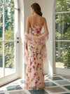 Tulle Mermaid Strapless Formal Dresses with Sequin Embroidery
