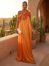 Chiffon A-Line One Shoulder Formal Dresses with Ruffles