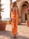 Tulle Sheath Strapless Formal Dresses with Floral Embroidery