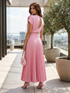 Chiffon A-Line High Neck Mother of the Bride Dresses with 3D Flowers