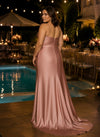 Satin Mermaid Sweetheart Pleated Plus Size Formal Dresses
