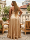 Sequin A-Line One Shoulder Glitter Plus Size Formal Dresses