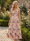 Tulle A-Line Spaghetti Straps Cocktail Dresses with 3D Flowers