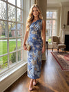 Jacquard Sheath One Shoulder Pleated Cocktail Dresses