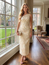 Jacquard Sheath One Shoulder Pleated Cocktail Dresses