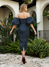 Satin Sheath Strapless Polka Dot Cocktail Dresses