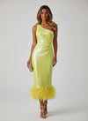 Sequin Sheath One Shoulder Formal Dresses with Feathers