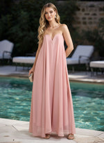 Chiffon A-Line Sweetheart Pleated Formal Dresses