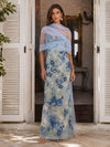 Tulle Sheath Sweetheart Formal Dresses with Floral Embroidery