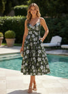 Jacquard A-Line Spaghetti Straps Pleated Formal Dresses
