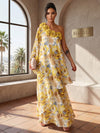 Chiffon A-Line One Shoulder Formal Tent/ Trapeze Dresses with 3D Flowers