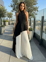 Chiffon A-Line Halter Formal Dresses with Delicate Pleated