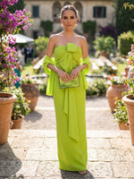 Jersey Sheath Strapless Formal Dresses with Shawl