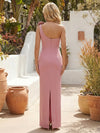 Mermaid One Shoulder Formal Dresses with 3D Flowers