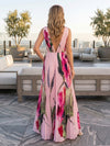 Chiffon A-Line V Neck Delicate Pleated Formal Dresses