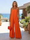 Jersey Pantsuit Strapless Pleated Formal Dresses
