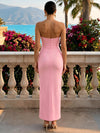Jersey Sheath Sweetheart Formal Dresses with 3D Flowers