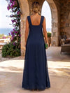 Chiffon A-Line Sweetheart Formal Dresses with Bow