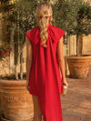 Jersey Sheath High Neck Formal Dresses with Bow