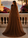 Chiffon Sheath Deep V Neck Formal Tent/ Trapeze Dresses with Sash