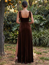 Velvet A-Line Sweetheart Maxi Dresses Formal Dresses with Side Slit