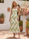Mesh A-Line Strapless Midi Formal Dresses with 3D Flower Appliques