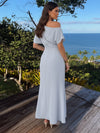 Chiffon Mermaid One Shoulder Maxi Formal Dresses with Side Waist Ruched