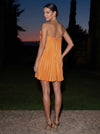 Mesh A-Line Strapless Tent Mini Formal Dresses with Ruffles