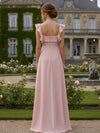 Chiffon Square Neck Ruffles Bridesmaid Dresses