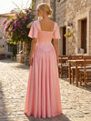 Satin A Line Sweetheart Applique Bridesmaid Dresses