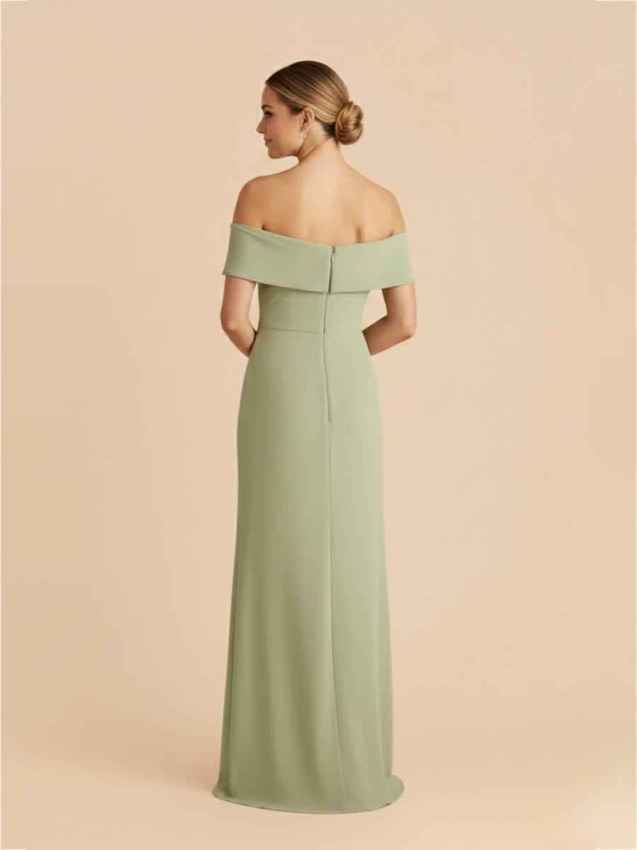 Jersey Off Shoulder Bodycon Bridesmaid Dresses