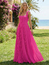 Chiffon Square Neck Ruffles Bridesmaid Dresses
