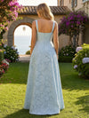 Floral Chiffon Bridesmaid Dresses with Pockts