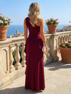 Satin Mermaid One Shoulder Ruffles Bridesmaid Dresses