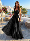 Chiffon A Line Spaghetti Straps Irregular Bridesmaid Dresses