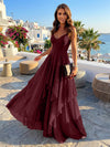 Chiffon A Line Spaghetti Straps Irregular Bridesmaid Dresses