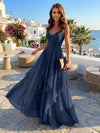 Chiffon A Line Spaghetti Straps Irregular Bridesmaid Dresses