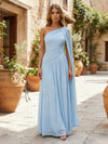 Chiffon A-Line One Shoulder Pleated Bridesmaid Dresses