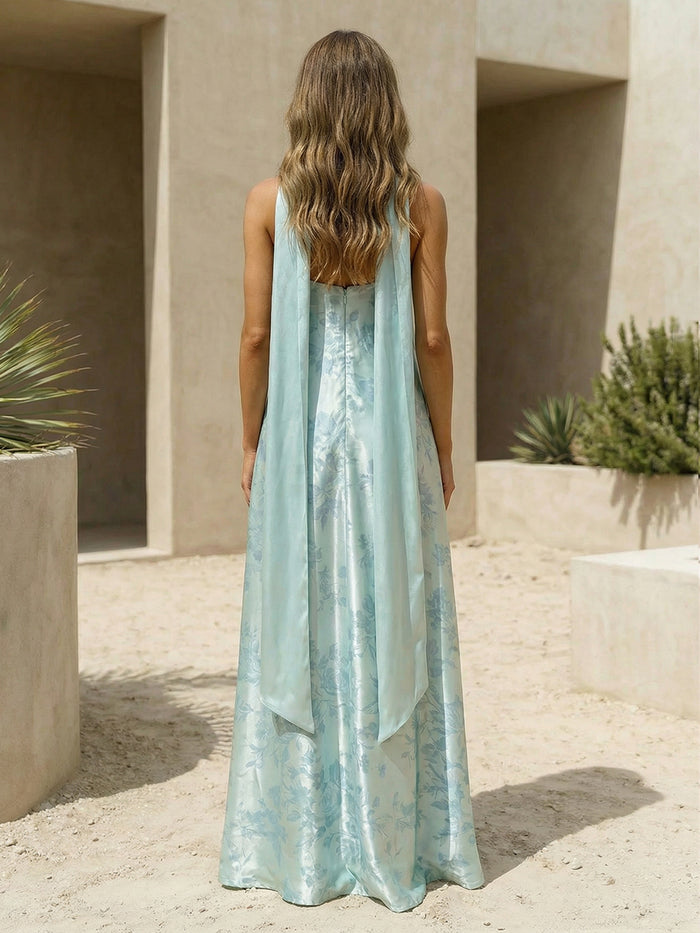 Satin A-Line Strapless Pleated Bridesmaid Dresses