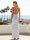 Spaghetti Straps Satin Sheath Wedding Guest Dresses