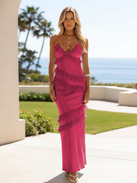 Spaghetti Straps Satin Sheath Wedding Guest Dresses