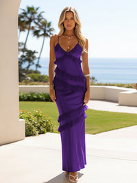 Spaghetti Straps Satin Sheath Wedding Guest Dresses