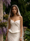 Lace Mermaid Sweetheart Wedding Dresses with Peplum Waist