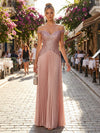 Chiffon A Line Off the Shoulder Sequin Evening Dresses
