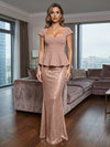 Short Sleeves Mermaid Sequin Mother of the Bride Dresses