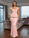 Short Sleeves Mermaid Sequin Mother of the Bride Dresses