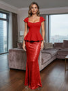 Short Sleeves Mermaid Sequin Mother of the Bride Dresses