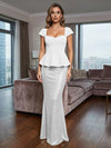 Short Sleeves Mermaid Sequin Mother of the Bride Dresses