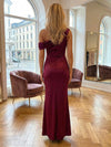 One Shoulder Mermaid Satin Wedding Guest Dresses