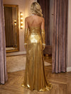 Strapless Satin Mermaid Evening Dresses with Slit